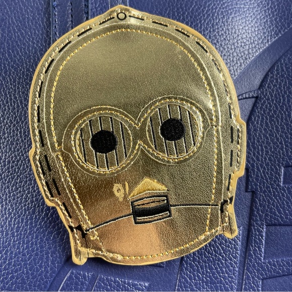 Loungefly Star Wars R2-D2 Debossed Tote - Picture 3 of 9